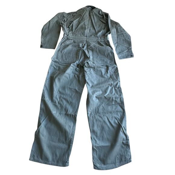 Vintage 60s Big Mac Sanforized Penneys Coveralls Size 42R Herringbone Denim - Picture 9 of 12